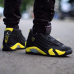 Кроссовки Nike Air Jordan 14 Thunder Черные с желтым