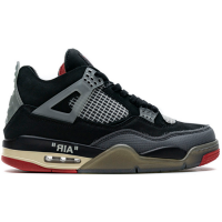 Кроссовки Nike Air Jordan 4 Off White Bred