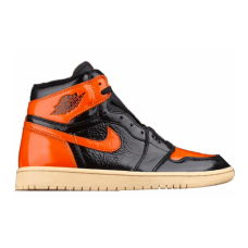 Кроссовки Nike Air  Jordan Retro 1 High Black Orange (Черные с оранжевым)