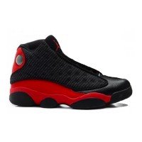 Кроссовки Nike Air Jordan 13 Black Red (Черные с красным)