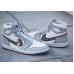 Кроссовки Nike Air Jordan 1 Retro Dior серые