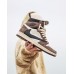 Кроссовки Nike Air Jordan 1 Travis Scott mocha Cactus Jack