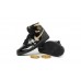 Кроссовки Nike Air Jordan 1 Retro Black Metallic Gold черные