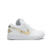 Кроссовки Nike Air Jordan 1 Low белые с золотым