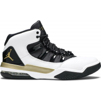 Кроссовки Nike Air Jordan Max Aura 2 white gold белые с золотым