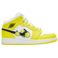 Кроссовки Nike Jordan 1 Mid GS Dynamic желтые 