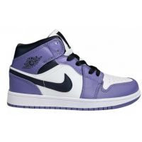 Кроссовки Nike Air Jordan 1 Retro Court Purple фиолетовые с белым