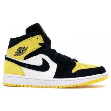 Кроссовки Jordan Air 1 Mid Retro Yellow Black