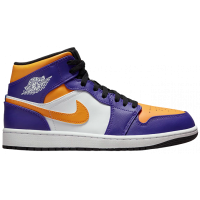 Кроссовки Nike Air Jordan 1 Mid Lakers Dark Concord