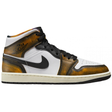 Кроссовки Nike Air Jordan 1 Mid SE Wear Away Black Taxi