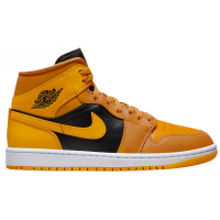 Кроссовки Nike Air Jordan 1 Mid Taxi оранжевые