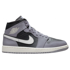 Кроссовки Nike Air Jordan 1 Mid Knicks smoke grey