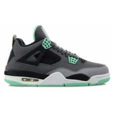 Кроссовки Nike Air Jordan 4 Retro серые с салатовым