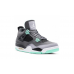 Кроссовки Nike Air Jordan 4 Retro серые с салатовым