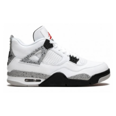 Кроссовки Nike Air Jordan 4 Retro бело-серые