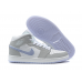 Кроссовки Nike Air Jordan 1 Retro Grey Aluminium с мехом