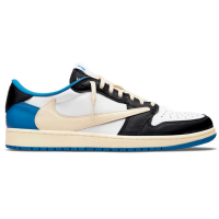 Кроссовки Nike Air Jordan 1 Low Fragment x Travis Scott Blue