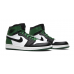 Кроссовки Nike Air Jordan 1 Retro Green Black and White с мехом