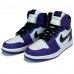 Кроссовки Nike Air Jordan 1 High Court Purple фиолетовые с белым