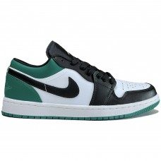 Кроссовки Nike Air Jordan 1 Toe Low White Black Mystic Green