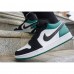 Кроссовки Nike Air Jordan 1 Toe Low White Black Mystic Green