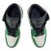 Кроссовки Nike Air Jordan 1 Retro High Lucky Green зеленые с белым