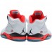 Кроссовки Nike Air Jordan 5 Retro White Fire Red Black белые