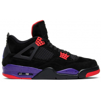 Кроссовки Nike Air Jordan 4 черные с красным